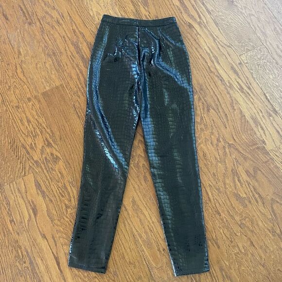 Black croc pants - Picture 3 of 5